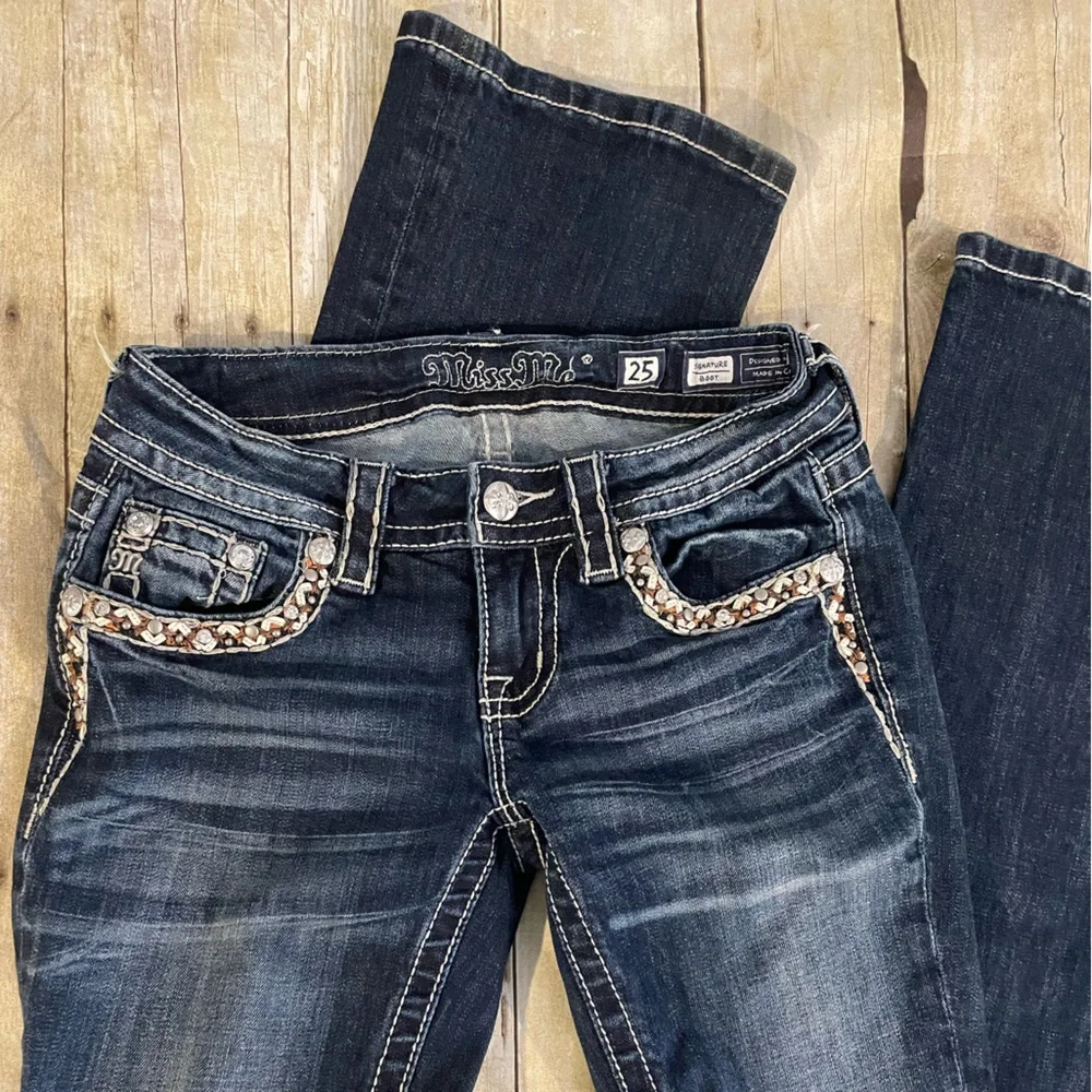 Miss Me Women's Boot Cut Jeans - Indigo 25 - Picture 11 of 16